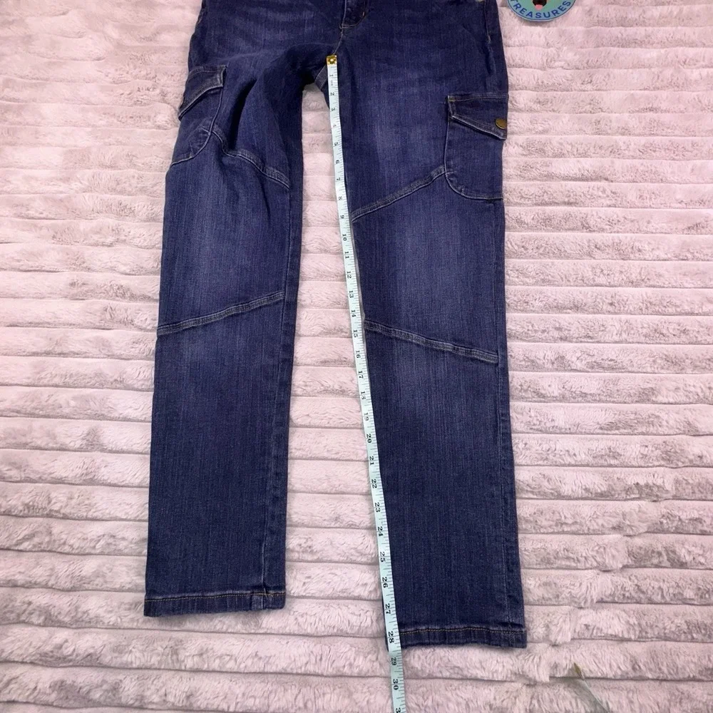 Lauren Jean Co Ralph Lauren Jeans 8 Petite Multi Pockets‎ Denim Stretch Cargo